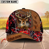 Joycorners Deer Hunting Leather Edge Natural Camo Custom Name 3D Cap ( 6 colors)
