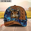 Joycorners Deer Hunting Leather Edge Natural Camo Custom Name 3D Cap ( 6 colors)