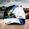Joycorners Fishing Blue Camo Sport Pattern Personalized Name 3D Cap (11 Breeds)