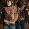 Joycorners Camo Blaze Horse Lover Personalized Name 3D Hoodie (8 Breeds)