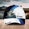 Joycorners Fishing Blue Camo Sport Pattern Personalized Name 3D Cap (11 Breeds)
