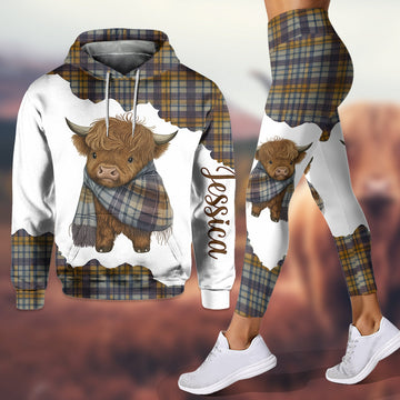 Joycorners Cute Highland Cow - Personalized Hoodie and Leggings LM2811