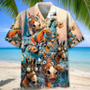 Joycorners Festive Horse Racing Hawaiian Shirt