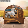 Joycorners Western Ranch Horse Landscape Personalized Name Cap (9 Breeds)