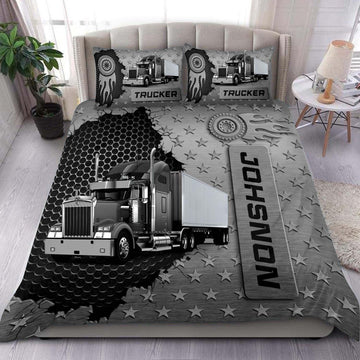 Joycorners Trucker Custome Name Bedding Set For Truck Driver