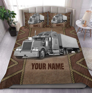 Joycorners Trucker Custome Name Bedding Set For Truck Driver