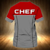 Joycorners Chef Cook Personalized Name 3D Tshirt, Chef Shirt