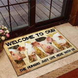 Joycorners Welcome To Our Farm - Pig Doormat