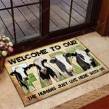 Joycorners Welcome To Our Farm - Holstein Friesian Doormat