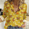 Joycorners Daisy Yellow Pattern Casual Shirt (8 Styles)