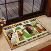 Joycorners Welcome To Our Farm - TX Longhorn Doormat