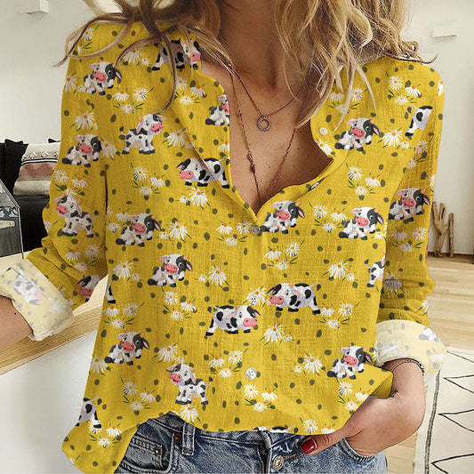 Joycorners Daisy Yellow Pattern Casual Shirt (8 Styles)