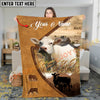 Joycorners Cattle Cow Rustic Leather Artwork Personalized Blanket (10 Breeds)