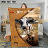 Joycorners Cattle Cow Rustic Leather Artwork Personalized Blanket (10 Breeds)