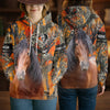 Joycorners Snowfall Horse Love Personalized Name 3D Hoodie (8 Breeds)