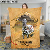 Joycorners Rustic Farm Horse Barn Scene Personalized Name 3D Blanket (8 Breeds)