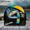 Joycorners Fishing Cross Water Skinfish Water Sport Pattern Personalized Name 3D Cap (11 Breeds)