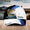 Joycorners Fishing Blue Camo Sport Pattern Personalized Name 3D Cap (11 Breeds)