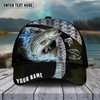 Joycorners Fishing Cross Water Skinfish Water Sport Pattern Personalized Name 3D Cap (11 Breeds)