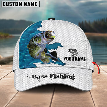 Joycorners Bass Fishing Customized Name 3D Classic Cap