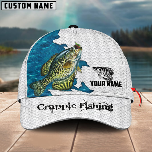 Joycorners Crappie Fishing Customized Name 3D Classic Cap