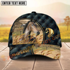Joycorners Horse Luxurious Patterns Opulent Background Personalized Name Cap (8 Breeds)