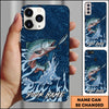 Joycorners Fishing Jumping Fish Lure Action Personalized Name Phone Case (10 Fish Species)