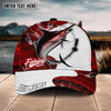 Joycorners Fishing Red Dark Pattern Sport Pattern Personalized Name 3D Cap (11 Breeds)