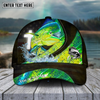 Joycorners Fishing Cross Skinfish Flag Of United States Sport Pattern Personalized Name 3D Cap (11 Breeds)