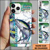Joycorners Fishing Phone Case Lure Strike Action Sport Style Personalized Name 3D Phone Case (10 Fish Species)