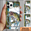 Joycorners Fishing Phone Case Lure Strike Action Sport Style Personalized Name 3D Phone Case (10 Fish Species)