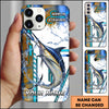 Joycorners Fishing Phone Case Lure Strike Action Sport Style Personalized Name 3D Phone Case (10 Fish Species)