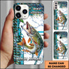 Joycorners Fishing Phone Case Lure Strike Action Sport Style Personalized Name 3D Phone Case (10 Fish Species)