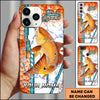 Joycorners Fishing Phone Case Lure Strike Action Sport Style Personalized Name 3D Phone Case (10 Fish Species)