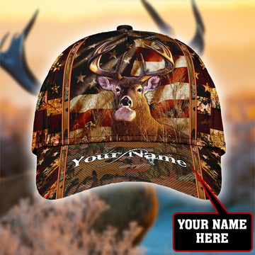 Joycorners Personalized Name Deer Hunting Classic Cap