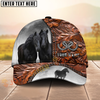 Joycorners Horse Dark Brown Heart Craving Personalized Name Cap (8 Breeds)
