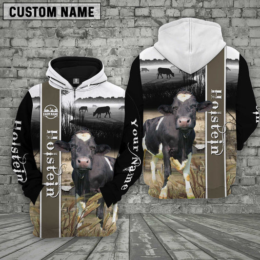 Joycorners Holstein Black and white pattern Personalized 3D Hoodie