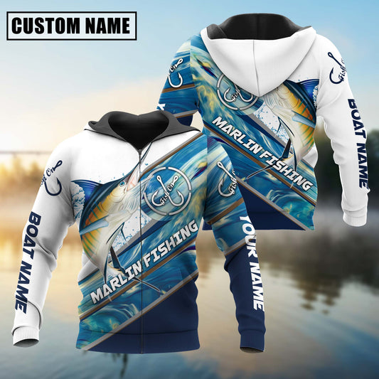 joycorners Personalized Marlin Fishing Jerseys 3D Hoodie