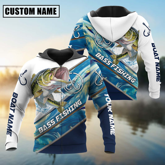 joycorners Personalized Bass Fishing Jerseys 3D Hoodie