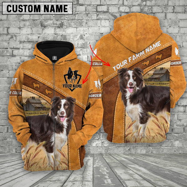Joycorners Personalized Name Border Collie Cattle Hoodie TT5