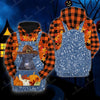 Joycorners Happy Halloween Belted Galloway Orange Plaid All Printed 3D Shirt