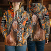 Joycorners Snowfall Horse Love Personalized Name 3D Hoodie (8 Breeds)