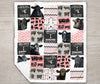 JoyCorners Black Angus Cow-Pink All Printed 3D Blanket