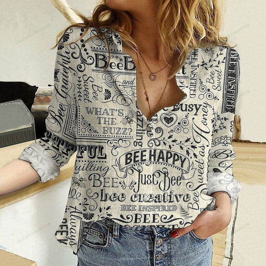 Joycorners Bee Happy Casual Shirt