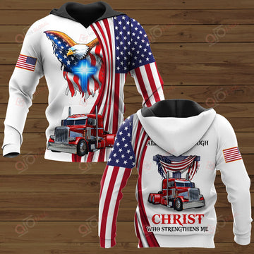 Joy corners Trucker I Can Do All Things Though Christ Who Strengthens Me Hoodie 02