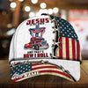 Joy corners Premium Jesus Is My Rock Multicolor Custom Name Trucker Classic Cap