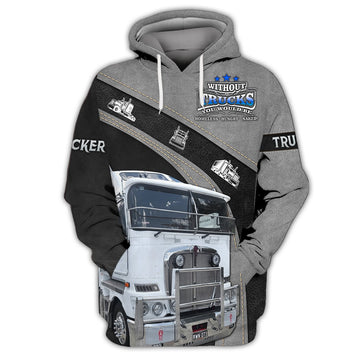 Joycorners Kenworth Trucker 3D All Over Printed Hoodie