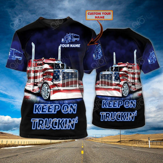 Joy Corners Trucker 173 - Personalized Name 3D T-shirt 2023
