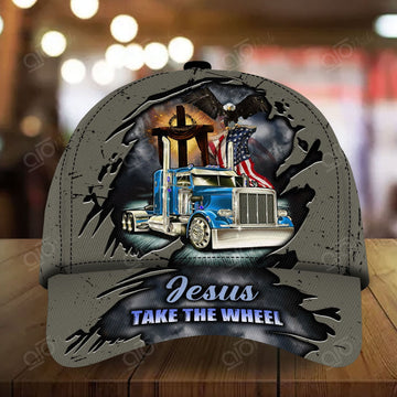 Joy Corners Jesus Take The Wheel Trucker God 3D Cap