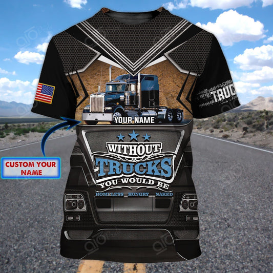 Joy Corners Custom Name Trucker Printing T-shirt 2023